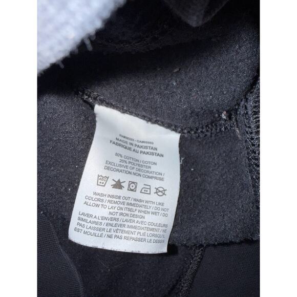 Nike Just Do It Crewneck Sweatshirt Black Mens Large "JUST DO IT" Red White - Picture 6 of 8